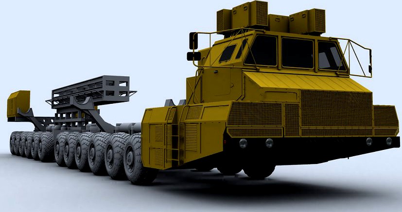 MAZ 7907 24x24 Russian Missile3d model