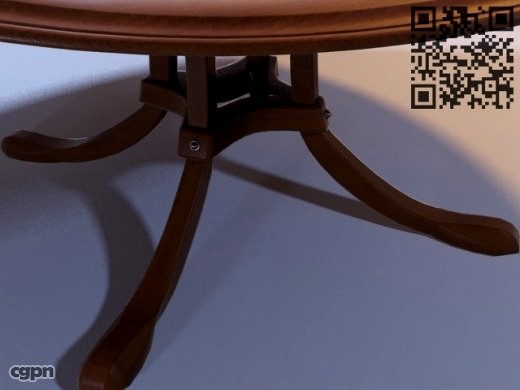 Art Nouveau circle table3d model