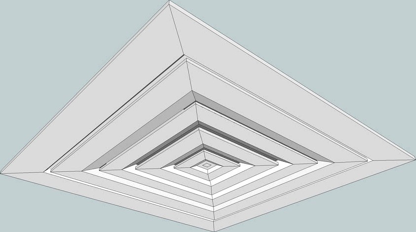 2x2 HVAC DIFFUSER