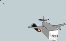 Random aircraft being shot down bye AIM-9 Missile