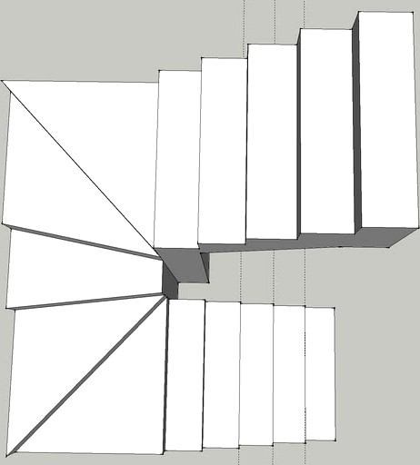 Switchback stairs