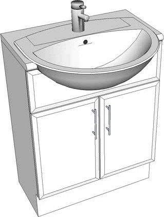Bathroom basin unit
