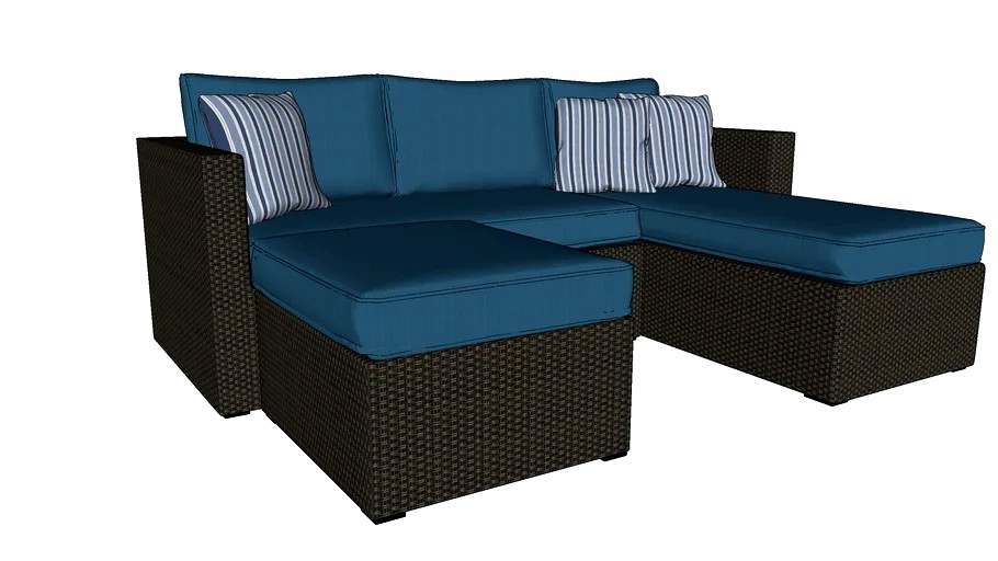 Outdoor Furniture Wicker Sectional