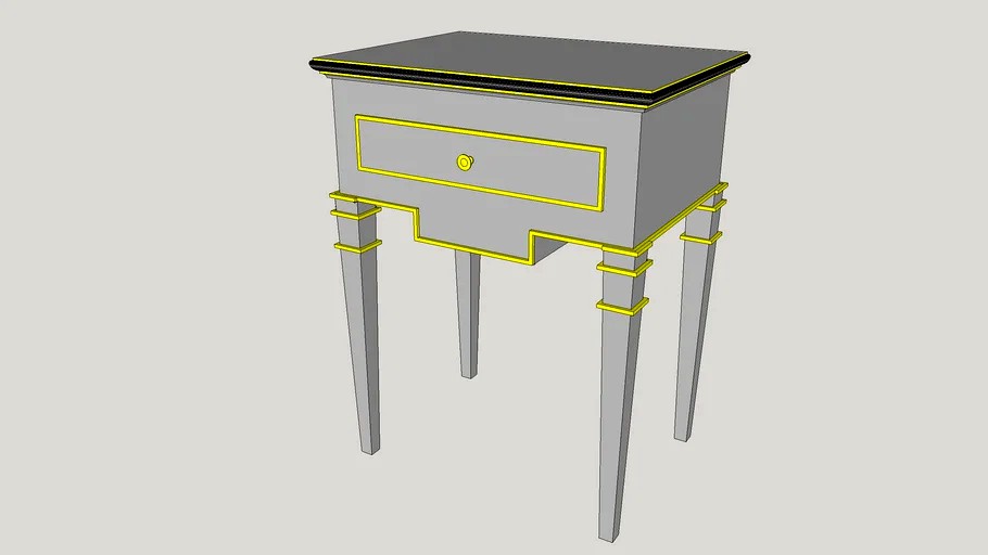 Louis End Table nightstand from Vanguard Furniture