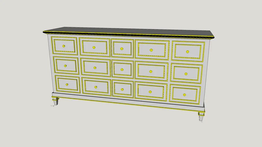 Louis Drawer Chest dresser from Vanguard Furniture