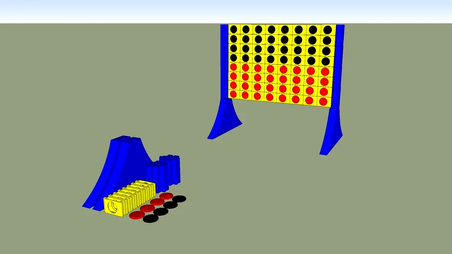 3d Printable Connect Four model