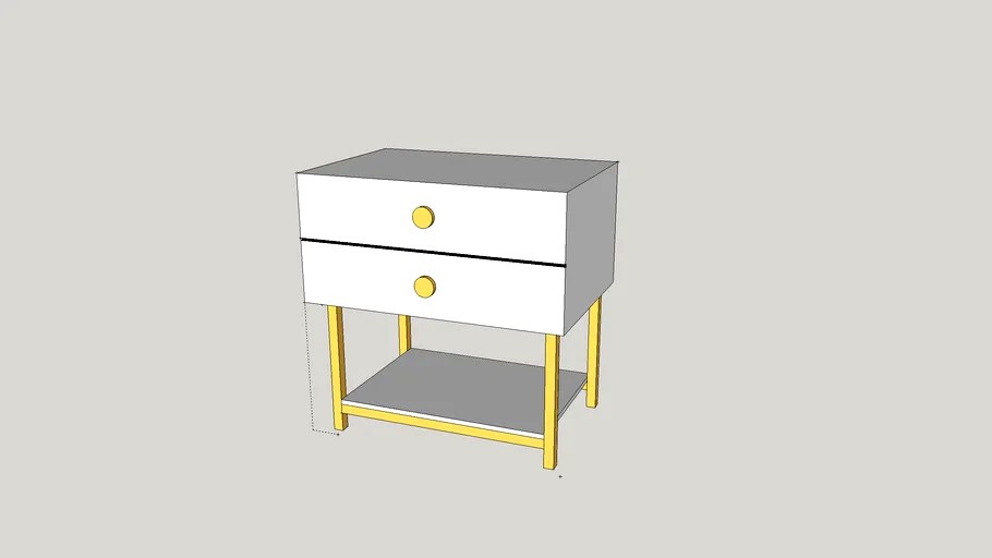 Nouveaux End Table from Vanguard Furniture Nightstand