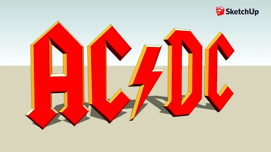 ACDC Logo 3d model