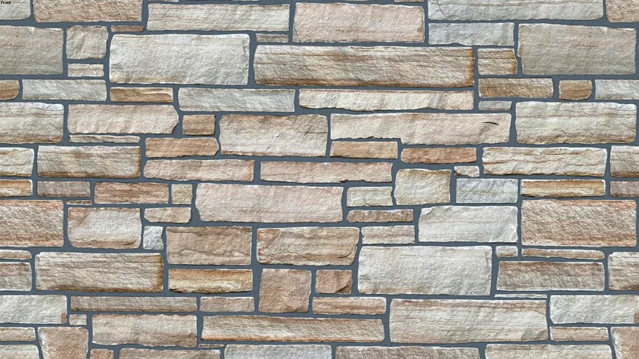 'Antique Cambrian' (Black Joint) Seamless Natural Sandstone Veneer Building Material