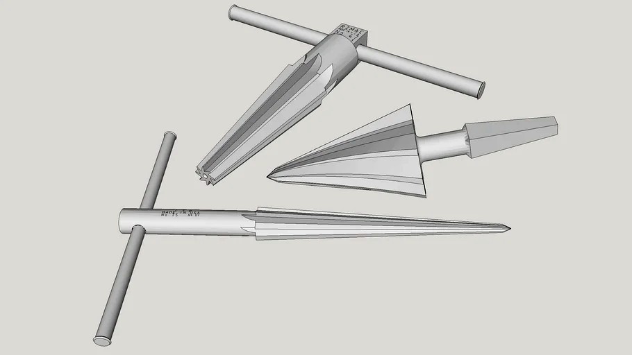 Different Types of Reamers 3d model