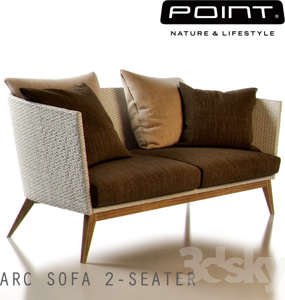 Point Arc Outdoor 2-Seater Sofa