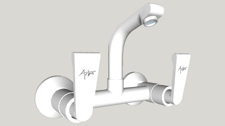 ARBO RL-1513 Sink Mixer With Swivel Spout Wall Mounted