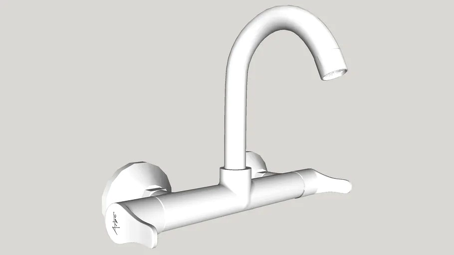 ARBO PR-2113 Side Handle Sink Mixer With Swivel Spout Wall Mounted