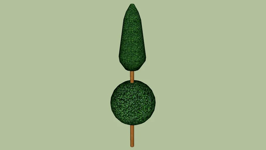 Egg and Dart Boxwood Topiary