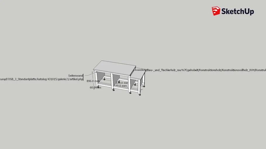 Werkbank MW107 KGM2016M