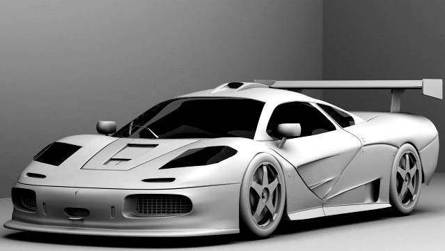McLaren F1 GTR 3D Model