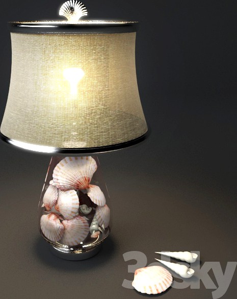 Lamp with shells