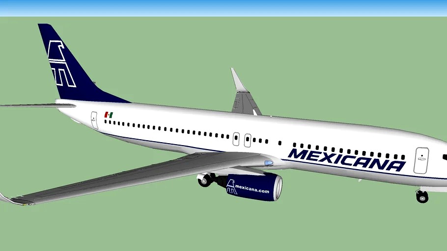Boeing B737 Mexicana De Aviación (Azul Blanco)