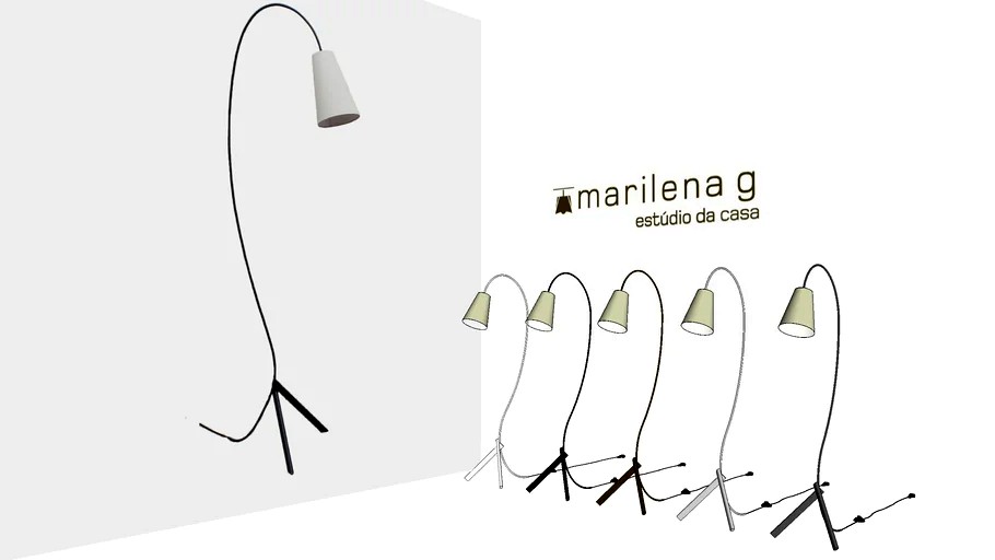 REF: 467P - ABAJUR GRAÇA DE PISO