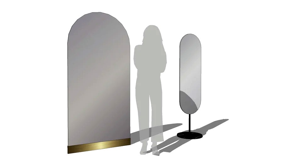 CB2 Floor Mirror LEGATO + GLOSS 3d model