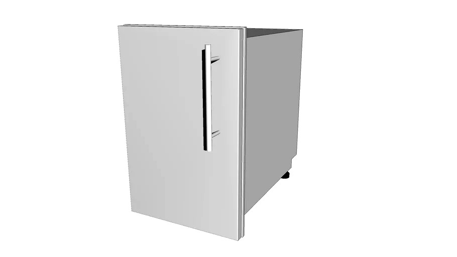 Designer Series Right Swing Single Door Dry Storage Pantry w/Shelf & Utility Acce