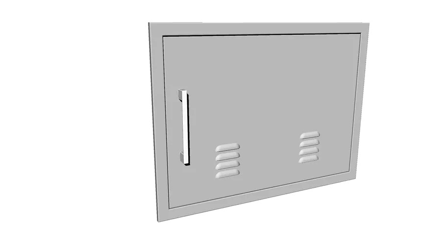 Signature Series Horizontal Beveled 17 x 24 Horizontal Door Vented Right Swing