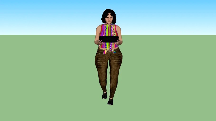 3d Woman Makehuman Blender Model