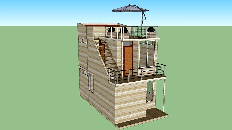 Tiny House, Casa pequeña en madera 4x6 metros