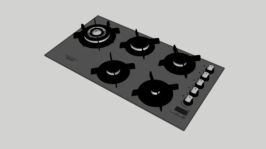 COOKTOP BRASTEMP GOUMAND 5 BOCAS 3d model