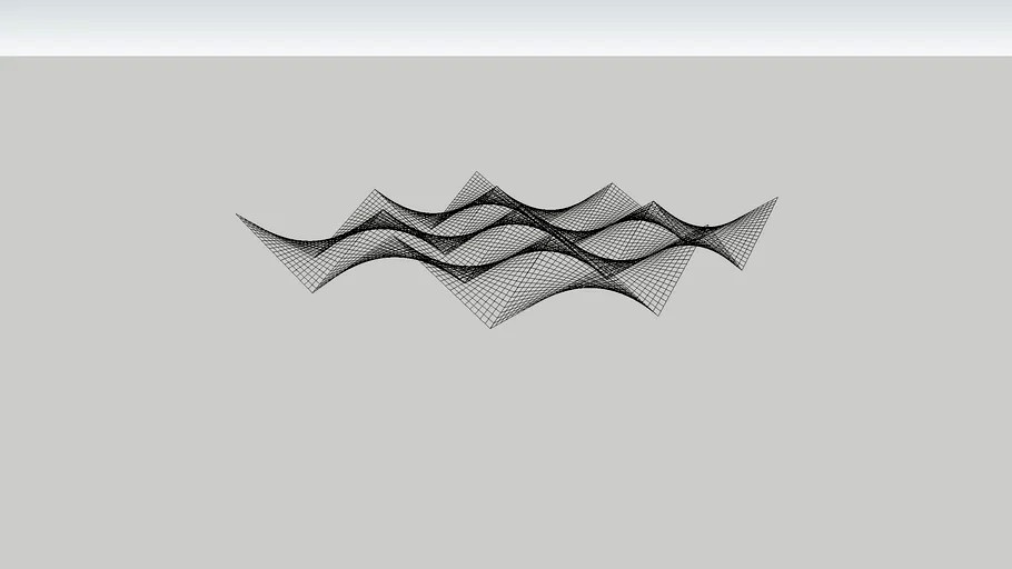Saddle hyperbolic surface