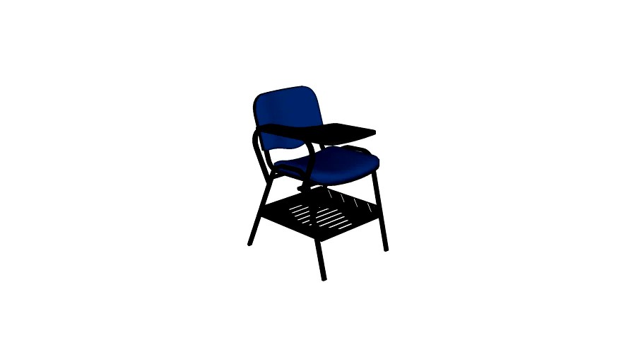 Cadeira Fixa Enkel Estofada com Prancheta e Gradil