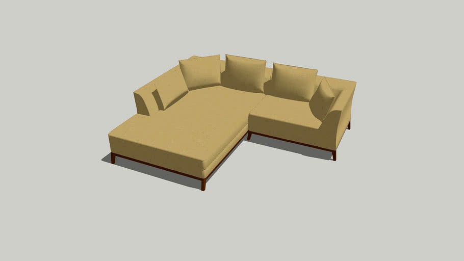 Sofá Strauss 1,18m - Canto 1,30m - EN