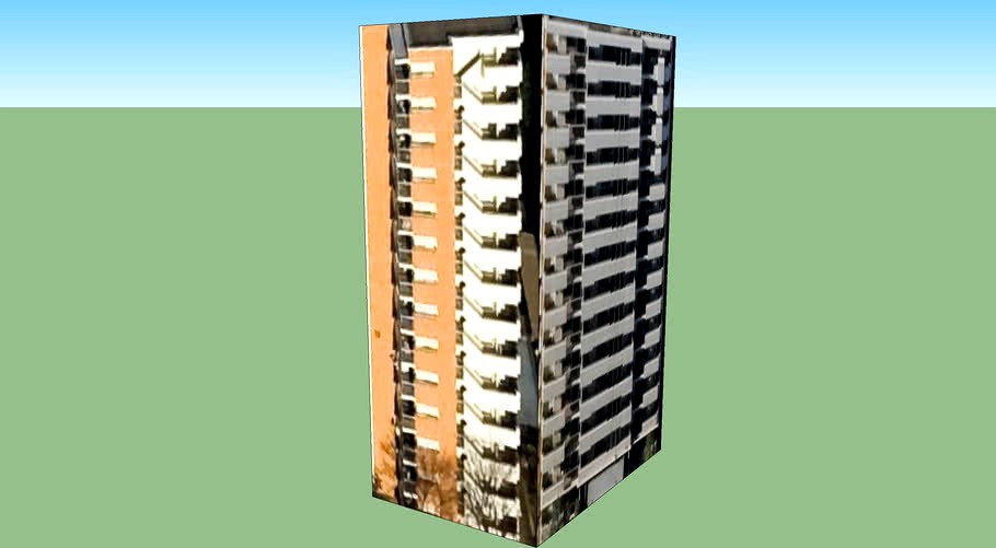 八潮団地10号棟 3d Model