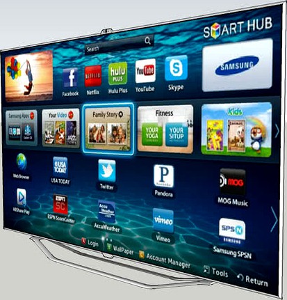 Samsung TV 8000 Series Smart Hub 3D LED 240 Hz 1080p