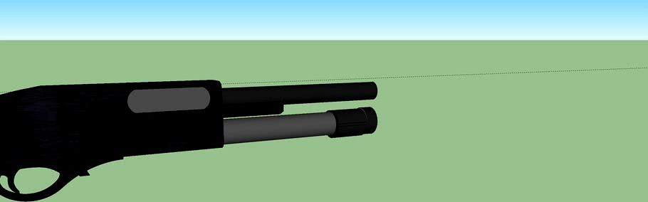 Remington 870 MasterKey (only one as of now in the wharehouse) 3d model