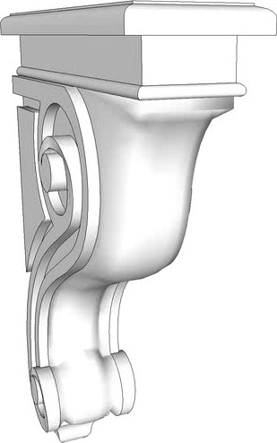 Osborne Florence Bar Corbel, Part # 8090