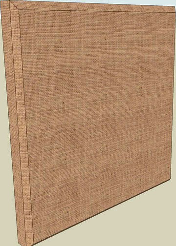 ATS Acoustic Panel - Natural Size A 24' x 24' x 2' - 20 colors available