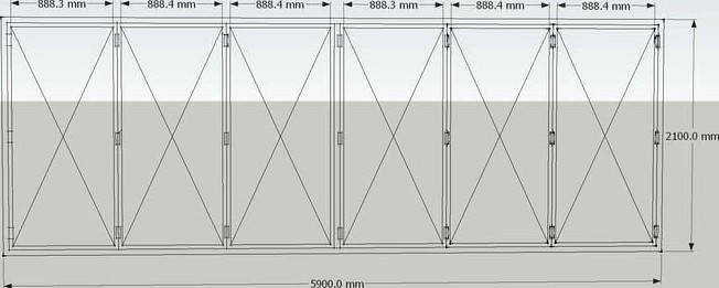 metal doors with bracket