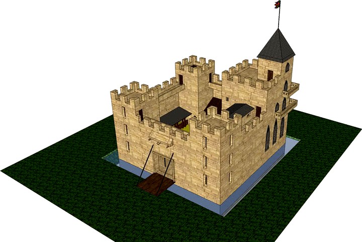 castillo medieval, medieval castle