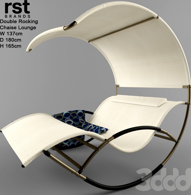Double Rocking Chaise Lounge
