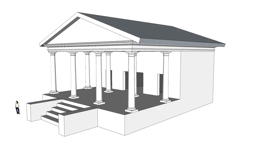 tempio etrusco , ordine tuscanico