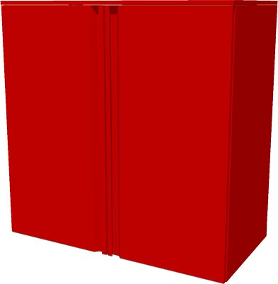 48' Wide Overhead Storage Cabinet FG-W4848] by FORGED Cabinets
