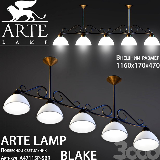 ARTE Lamp A4711SP-5BR BLAKE