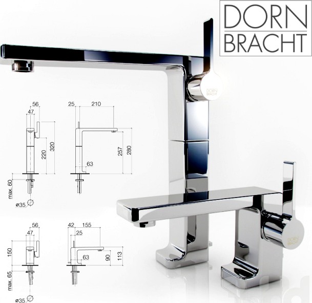 Dornbracht Lulu (x3) single-lever mixer