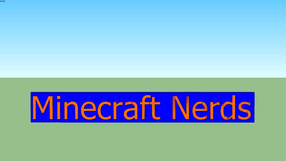 Minecraft Nerds Blinking Sign