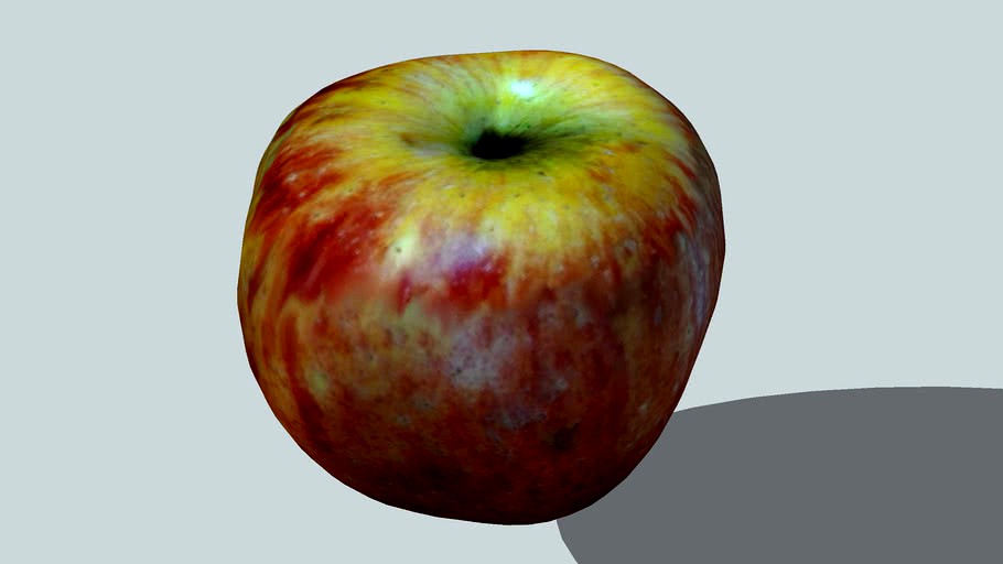 Realistic textured apple