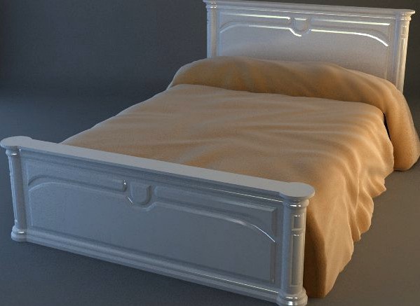 Bed and stand3d model