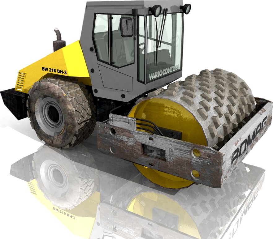 Bomag Road Rolle V23d model