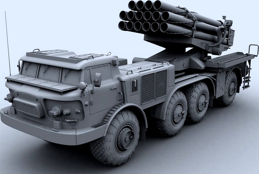 BM-27 Uragan3d model