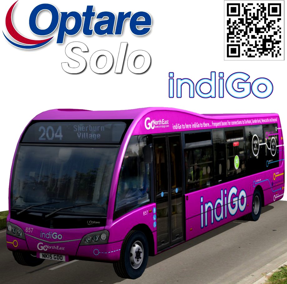 Optare Solo Indigo livery bus3d model